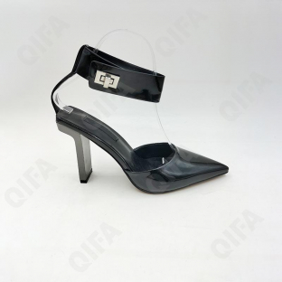 CC4415_L2883-E912-1 Чёр 36-1,37-2,38-3,39-2,40-2 AVILA Туфли Повсед Ankle Strap Иск.мат, Иск.кожа, Резина Лето жен