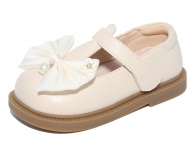 C20846 Беж 22-2,23-2,24-2,25-2,26-2 Капитошка Туфли Празд T-STRAP Иск.мат, Иск.кожа, Резина Лето жен