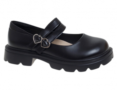 R600594802BK Чёр 32-1,33-1,34-2,35-1,36-1,37-2 Сказка Туфли Школа Mary Jane Иск.мат, Кожподклад Лето жен