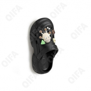 CC4706_1077-9 Чёр МОНО 39~40-40 AVILA Туфли Пляж Кроксы ЭВА, Без подклада, ЭВА (EVA-Этиленвинилацетат) Лето жен