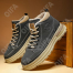 CC4114_SU_XK8211-1-1 Чёр 40-1,41-2,42-3,43-2,44-2 ELANHUO Ботинки Повсед Дерби Иск.мат, Иск.мех, ПВХ (PVC-Поливинилхлорид) Зима Муж