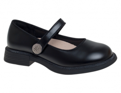 R818294766BK Чёр 32-1,33-2,34-1,35-1,36-2,37-1 Сказка Туфли Школа Mary Jane Иск.мат, Кожподклад Лето жен