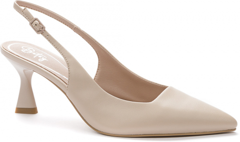 957011/04-04 св.бежевый 35-1,36-1,37-2,38-2,39-1,40-1 Keddo Туфли Повсед Слингбэк Иск.мат, Иск.кожа, ТПУ(термопластичный полиуретан) Лето жен