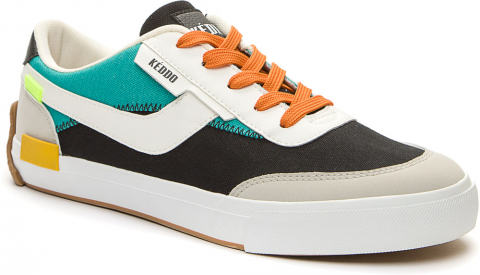 857879/01-02 Черный/зеленый 40-1,41-1,42-2,43-2,44-1,45-1 Keddo П/ботинки Актив.отдых Кроссовки Иск.мат, Текстиль, Резина В/О Муж