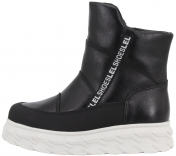 м 3-2135 Чёр 29-1,30-1,31-1,32-1 Лель П/сапоги Повсед Веллингтон Нат.кожа, Нат.мех, ТЭП Зима жен