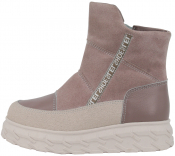 м 4-2135 пыльно-розовый 33-2,34-2,35-2 Лель П/сапоги Повсед Веллингтон Нат.кожа, Нат.мех, ТЭП Зима жен