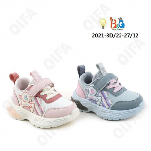 RC51_2021-3D Микс 22-2,23-2,24-2,25-2,26-2,27-2 Boys and Girls П/ботинки Актив.отдых Кроссовки Иск.мат, Текстиль, ЭВА (EVA-Этиленвинилацетат) В/О жен