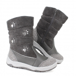 м 4-1278 Сер 33-2,34-2 Лель П/сапоги Повсед Веллингтон Нат.кожа, Нат.мех, ТЭП Зима жен