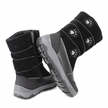 м 4-1278 Чёр 33-2,34-2 Лель П/сапоги Повсед Веллингтон Нат.кожа, Нат.мех, ТЭП Зима жен