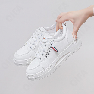 CC4818_JY-QR661-1 Чёр 36-2,37-2,38-2,39-3,40-3 C A i C A iLAi П/ботинки Актив.отдых Кроссовки Иск.мат, Текстиль, Резина В/О жен