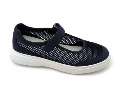 32-0517B Т.син 34-2,35-2,36-2,37-2,38-2 Indigo kids Туфли Школа Mary Jane Текстиль, Без подклада, ЭВА Лето жен