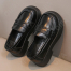 CC4563_1019-B1 Чёр 31-2,32-2,33-2,34-2,35-2,36-2,37-2 DISPARO Туфли Школа Лоферы Иск.мат, Кожподклад, Резина Лето жен
