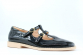 24745п-2 черный-бежевый 34-1,35-1,36-1,37-1,38-1,39-1 Kapika Туфли Школа T-STRAP Иск.мат, Кожподклад Лето жен