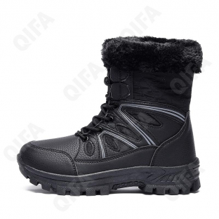 CC4815_ZGX-2308-2 Чёр 37-1,38-1,39-2,40-2,41-1,42-1 C A i C A iLAi П/сапоги Повсед Оксфорд Иск.мат, Иск.мех, Резина Зима жен