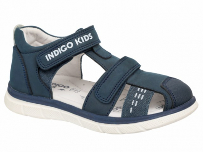 17-690A Син 28-2,29-2,30-2,31-2,32-2,33-2 Indigo kids П/ботинки Повсед Сандалеты Нат.кожа, Кожподклад Лето Муж