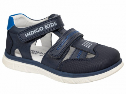 17-700A Син 28-2,29-2,30-2,31-2,32-2,33-2 Indigo kids П/ботинки Повсед Сандалеты Нат.кожа, Кожподклад Лето Муж