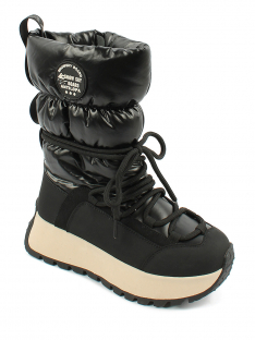 AL 15546 Чёр 32-1,33-1,34-1,35-1,36-1,37-1 Antilopa Сапоги Повсед Дутики Иск.мат, Нат.шерсть, полим.мат Зима жен