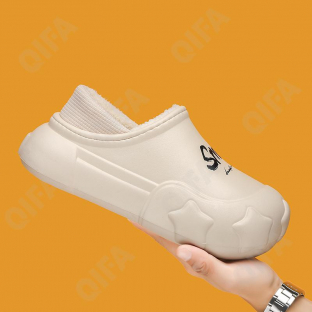 CC4922_688-17-3 хаки 36~37-10,38~39-10,40~41-10 AVILA Туфли Повсед Сабо ЭВА, Иск.мех, ЭВА (EVA-Этиленвинилацетат) В/О жен