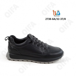 RC51_2738-6A Чёр 32-1,33-1,34-2,35-2,36-1,37-1 Boys and Girls П/ботинки Актив.отдых Кроссовки Иск.мат, Иск.кожа, ПУ (PU-Полиуретан) В/О Муж