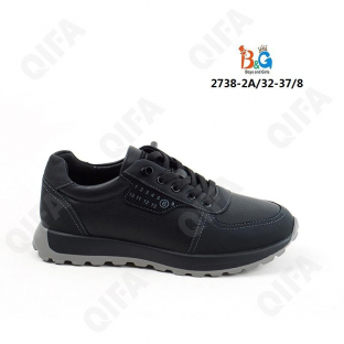 RC51_2738-2A Чёр 32-1,33-1,34-2,35-2,36-1,37-1 Boys and Girls П/ботинки Актив.отдых Кроссовки Иск.мат, Иск.кожа, ПУ (PU-Полиуретан) В/О Муж