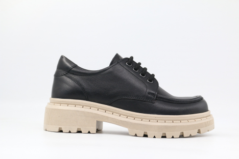 231199т-1 Чёр 32-1,33-1,34-1,35-1,36-1 Kapika П/ботинки Школа Дерби Нат.кожа, Кожподклад, ТЭП (термоэластопласт) В/О жен