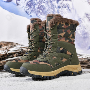 CC4100_CR-902-1 хаки 37-2,38-2,39-2,40-2,41-2,42-2 AVILA П/сапоги Повсед Оксфорд Иск.мат, Иск.мех, ТПР (TPR-Термопластичная резина) Зима жен