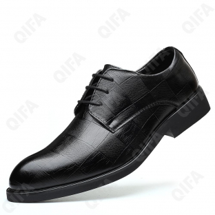 CC4114_SS20905-1 Чёр 38-2,39-2,40-2,41-2,42-2 ELANHUO П/ботинки Школа Дерби Иск.мат, Иск.кожа, Резина В/О Муж