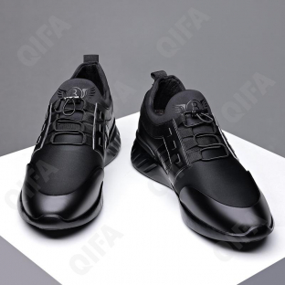 CC4114_S8915-1LK Чёр 43-2,44-2,45-2,46-2,47-1,48-1 ELANHUO П/ботинки Актив.отдых Кроссовки Иск.мат, Текстиль, Резина В/О Муж