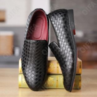 CC4114_S8008-L1 Чёр 44-3,45-3,46-2,47-1,48-1 ELANHUO П/ботинки Повсед Слиперы Иск.мат, Иск.кожа, Резина В/О Муж