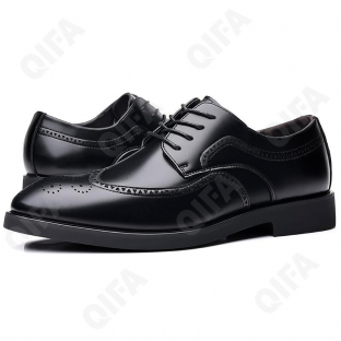 CC4114_S2888-L1 Чёр 44-3,45-3,46-2,47-1,48-1 ELANHUO П/ботинки Повсед Дерби Иск.мат, Иск.кожа, Резина В/О Муж