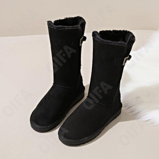CC4986_561-1 Чёр 36-2,37-2,38-2,39-2,40-2,41-2 C A i C A iLAi Сапоги Повсед Угги Иск.мат, Иск.мех, Резина Зима жен