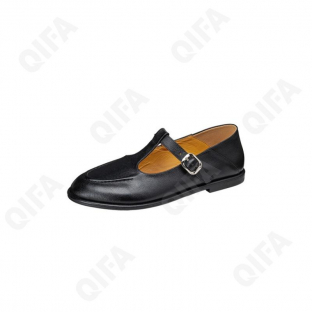 CC4419_D51-H666-1 Чёр 36-1,37-1,38-2,39-1,40-1 POPOWOKE Туфли Повсед T-STRAP Нат.кожа, Кожподклад, Резина Лето жен