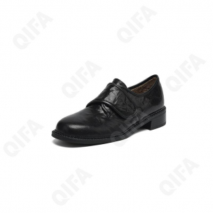 CC4419_D38CY2907-1 Чёр 36-1,37-1,38-2,39-1,40-1 POPOWOKE П/ботинки Повсед Монки Нат.кожа, Кожподклад, ТПР (TPR-Термопластичная резина) В/О жен