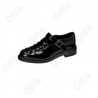 CC4419_D51-H716-1 Чёр 36-1,37-1,38-2,39-1,40-1 POPOWOKE Туфли Повсед T-STRAP Нат.кожа, Кожподклад, Резина Лето жен