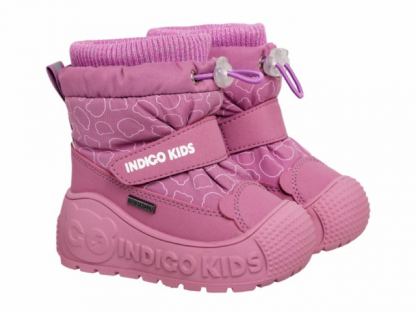 70-0030B2 Роз 22-2,23-2,24-2,25-2,26-2 Indigo kids П/сапоги Повсед Дутики Иск.мат, Мемб/нат.шерсть, ТЭП Зима жен