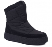 F8528-3 Чёр 36-1,37-2,38-2,39-2,40-1 Strobbs П/сапоги Повсед Дутики Иск.мат, Иск.шерсть, ТПР Зима жен