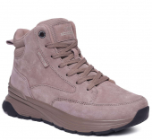 F8531-12 Беж 36-1,37-2,38-2,39-2,40-1 Strobbs Ботинки Повсед Дерби Нат.кожа, Нат.мех, ЭВА,Резина,ТПУ вставка Зима жен