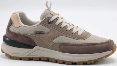 C3872-16 Бежевый/Коричневый 41-1,42-2,43-2,44-2,45-1 Strobbs П/ботинки Актив.отдых Кроссовки Нат.кожа, Текстиль, ЭВА,Резина,ТПУ вставка В/О Муж