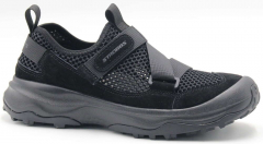 C3891-3 Чёр 41-1,42-2,43-2,44-2,45-1 Strobbs П/ботинки Актив.отдых Кроссовки Нат.кожа, Без подклада, ЭВА,Резина Лето Муж