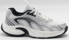 F7742-12 Белый/Серый 36-1,37-2,38-2,39-2,40-1 Strobbs П/ботинки Актив.отдых Кроссовки Иск.мат, Текстиль, ЭВА,ТПР В/О жен