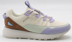 F7749-20 Бежевый/Фиолетовый 36-1,37-2,38-2,39-2,40-1 Strobbs П/ботинки Актив.отдых Кроссовки Иск.мат, Текстиль, ЭВА,Резина В/О жен