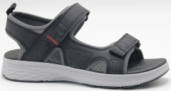 C3916-3 Чёр 41-1,42-2,43-2,44-2,45-1 Strobbs Туфли Повсед Сандалии Иск.мат, Текстиль, ЭВА,ТПР Лето Муж