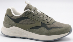 F7718-19 хаки 36-1,37-2,38-2,39-2,40-1 Strobbs П/ботинки Актив.отдых Кроссовки Нат.кожа, Текстиль, ЭВА,Резина,ТПУ вставка В/О Муж