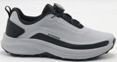 F7773-4 Серый/Чёрный 36-1,37-2,38-2,39-2,40-1 Strobbs П/ботинки Актив.отдых Кроссовки Текстиль, Текстиль, ЭВА,Резина В/О Муж