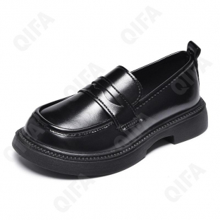 CC4532_6608-B1 Чёр 32-5,33-5,34-5,35-5,36-5,37-5 H&Y Туфли Школа Лоферы Иск.мат, Кожподклад, Резина Лето жен