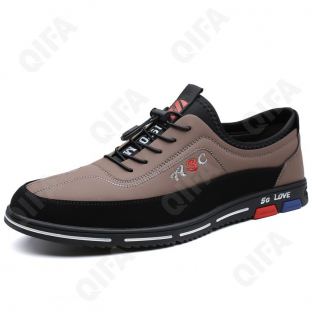 CC4114_U8789-5L хаки 43-3,44-3,45-2,46-1,47-1 ELANHUO П/ботинки Повсед Оксфорд Иск.мат, Иск.кожа, Резина В/О Муж