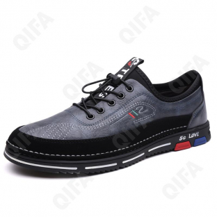 CC4114_U8788-3L Сер 44-3,45-3,46-2,47-1,48-1 ELANHUO П/ботинки Повсед Оксфорд Иск.мат, Иск.кожа, Резина В/О Муж