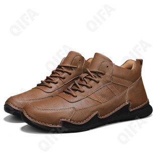 CC4999_K905M-3 хаки 40-1,41-2,42-2,43-2,44-2,45-2,46-1 AiAiNi Ботинки Повсед Оксфорд Нат.кожа, Иск.мех, Резина Зима Муж