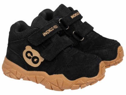 97-050B Чёр 25-2,26-2,27-2,28-2,29-2,30-2 Indigo kids Ботинки Повсед Оксфорд Нат.кожа, Байка/Флис, ТЭП В/О Муж