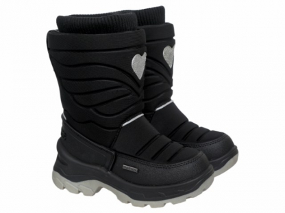 61-1050C2 Чёр 28-2,29-2,30-2,31-2,32-2,33-2 Indigo kids П/сапоги Повсед Дутики Иск.мат, Мемб/нат.шерсть, ТЭП Зима жен